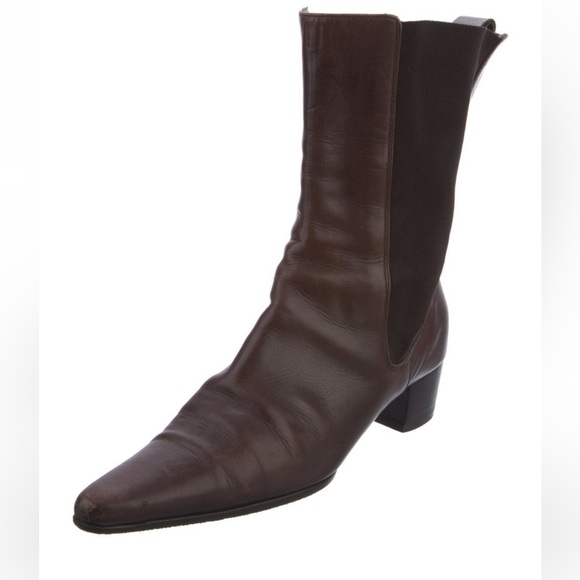 Vintage 90’s Escada Brown Boots - Picture 1 of 6